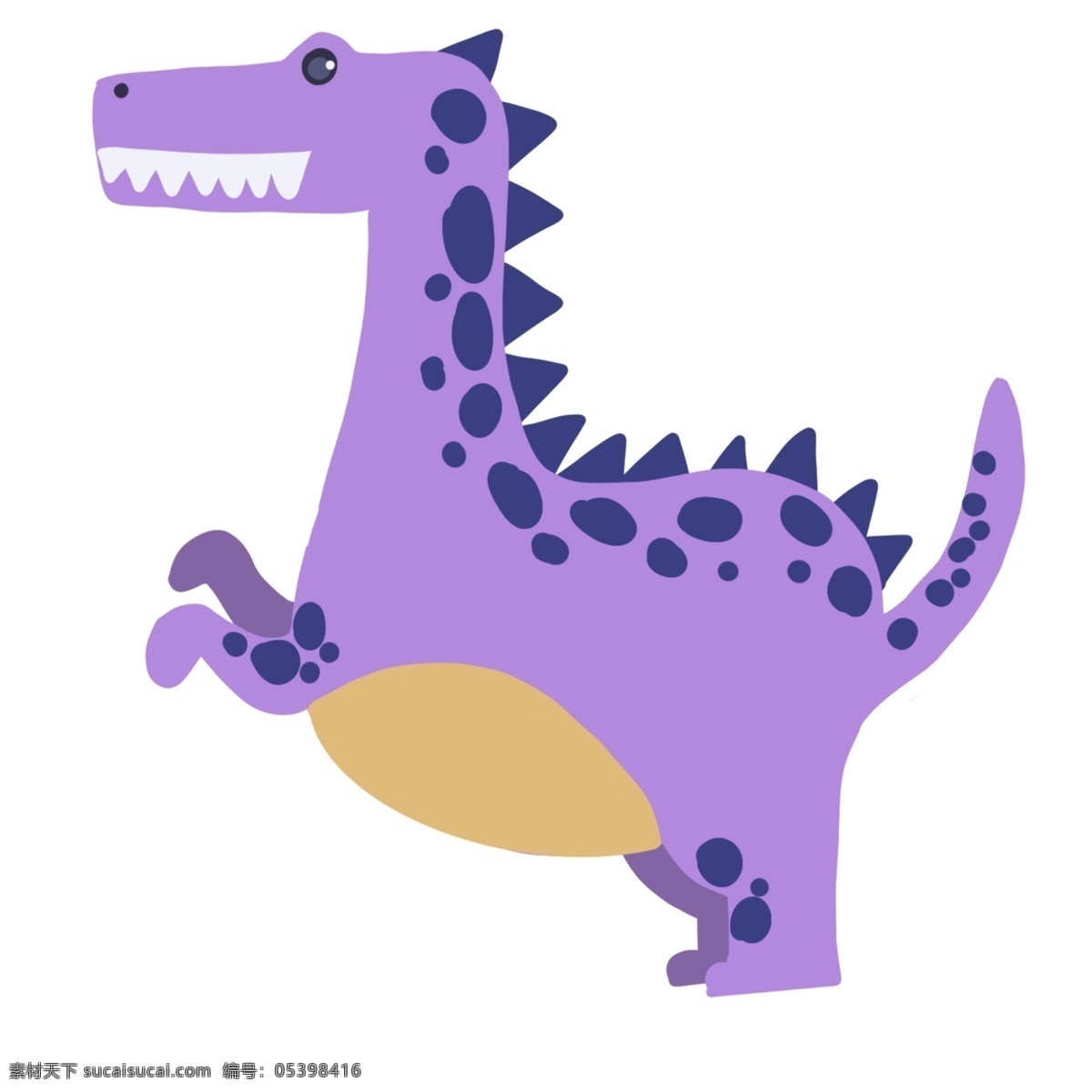 尖 齿 利爪 紫色 棘 背 龙 恐龙 紫色的棘背龙 斑点恐龙 奔跑的棘背龙 骨架 侏罗纪 长脖子恐龙