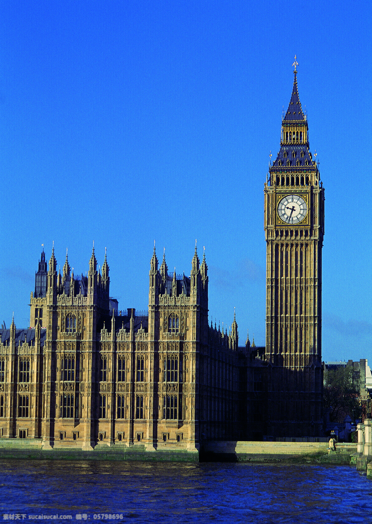 英国大笨钟 城市建筑 大本钟 泰晤士河畔 自然景观 风景名胜 世界名胜 摄影图