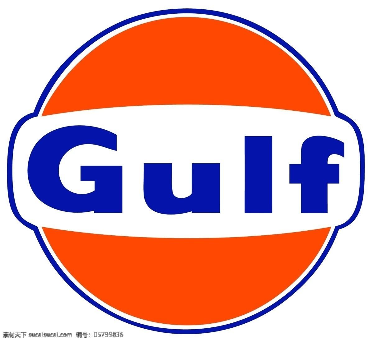 gulf 海湾logo 标志 海湾 润滑油 logo logo设计