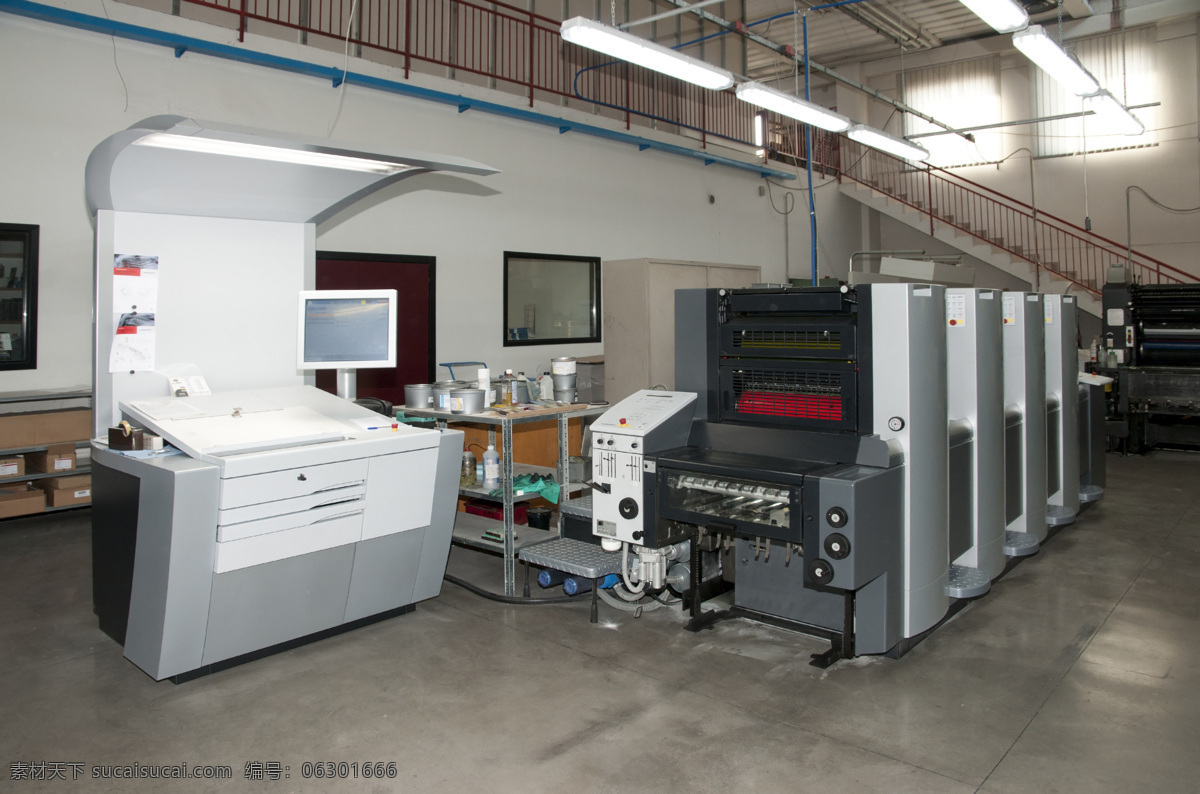 印刷厂 彩色 数码 印刷机 彩色数码 机器 设备 工业生产 现代科技