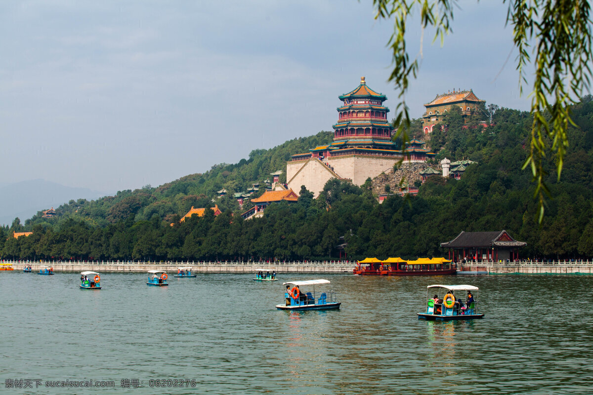 颐和园 颐和园风景 北京风光 昆明湖 佛香阁 游船 颐和园风景区 颐和园景色 北京颐和园 旅游摄影 国内旅游