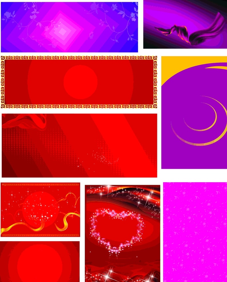 分层 紫色 红色 背景 图 分层背景 海报 展板