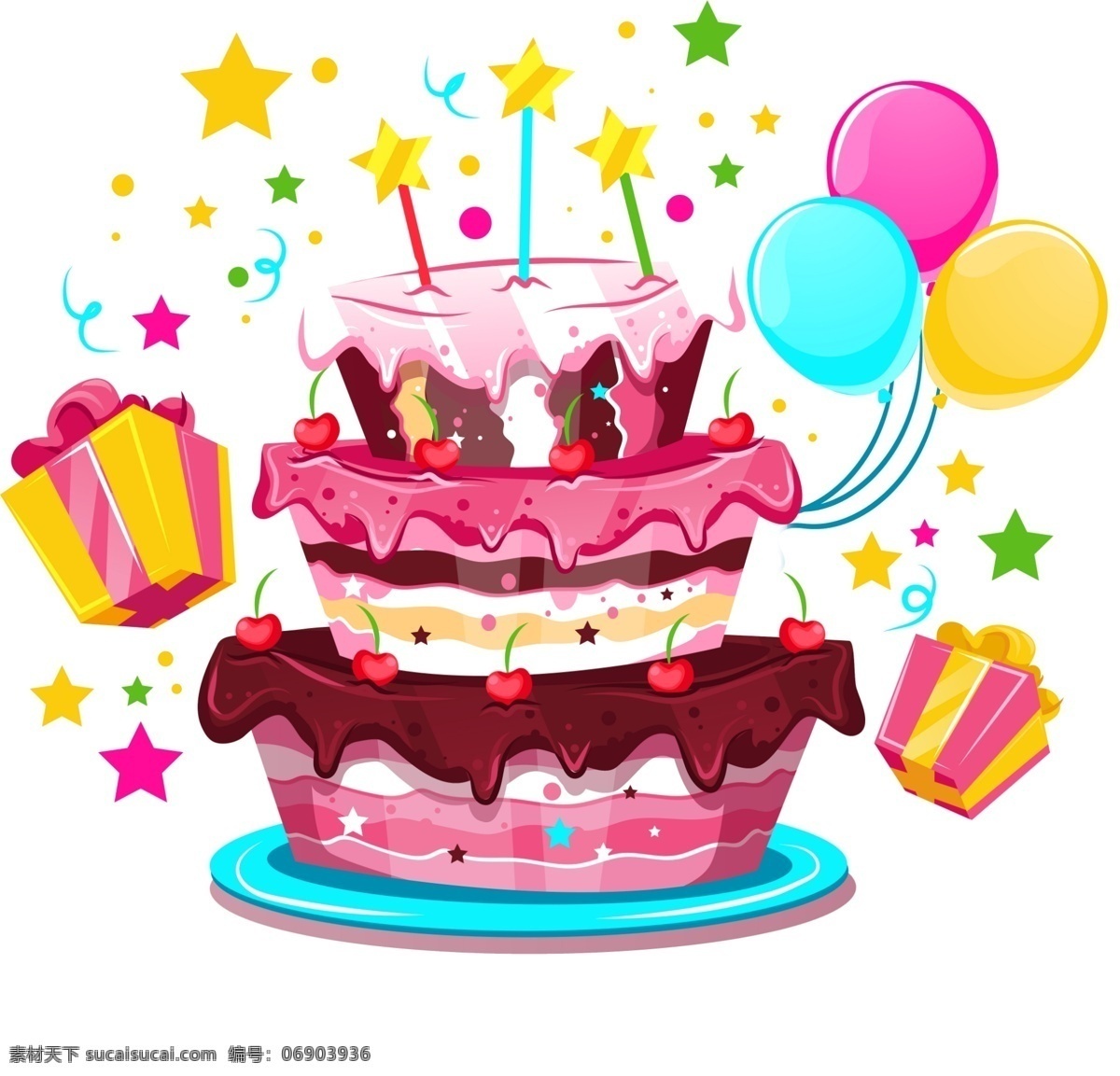生日蛋糕 生日会 蛋糕 生日会素材 气球 礼物 生日快乐 生日 生日素材 生日海报