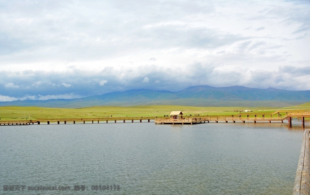 新疆天鹅湖 美景 大自然 蓝天 白云 风景 自然景观 自然风景