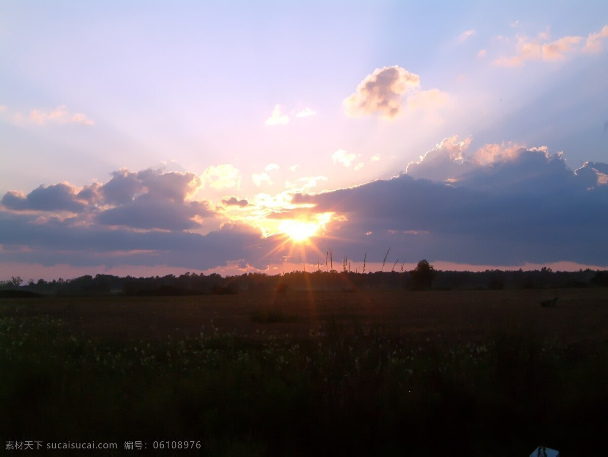 晚霞 天空 日落 云朵 黄昏天空 自然景观 自然风景
