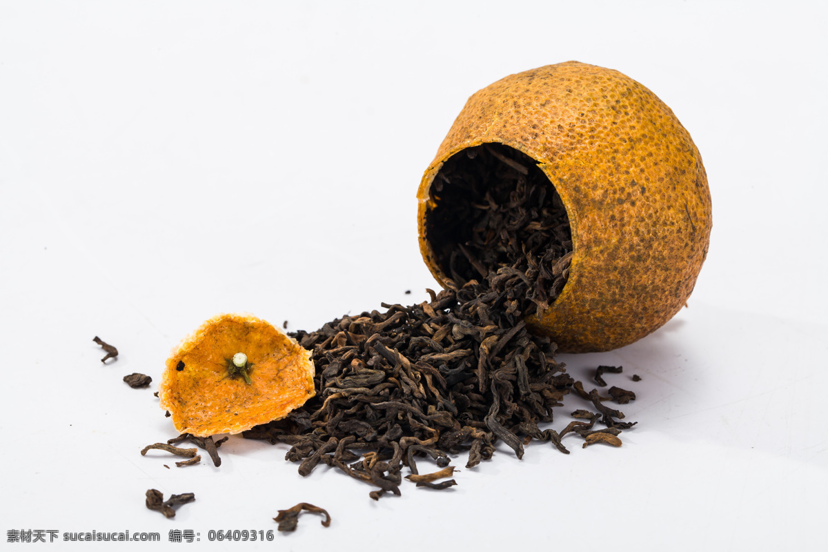 桔普茶 普洱茶 柑普茶 陈皮 广陈皮 新会陈皮 陈皮普洱茶 正宗新会柑普 餐饮美食 饮料酒水