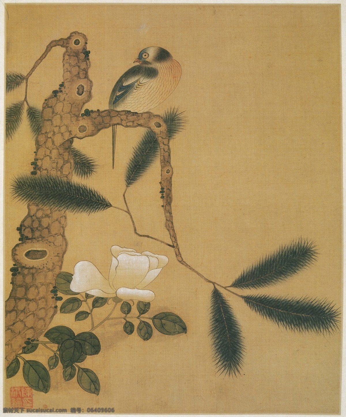 植物 花朵 工笔画 明 陈洪绶 植物花朵 花卉工笔画 树枝草丛 中国画 工笔画鸟 工笔 古代 古画图 工笔画素材 国画 水墨工笔画 工笔画画稿 写意绘画 文化艺术 绘画书法 高清