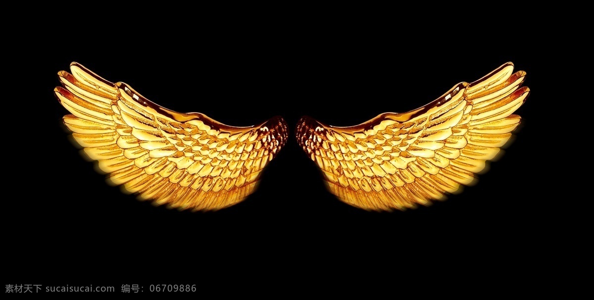 翅膀图片 天使 翅膀 金色 金色翅膀 羽毛 金色羽毛 分层