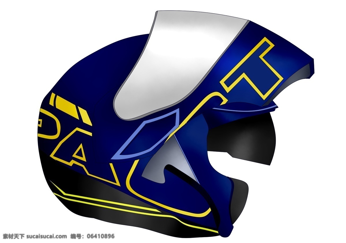 蓝色 摩托车 头盔 插图 精美的头盔 漂亮的头盔 时尚的头盔 简约的头盔 头盔插画 安全头盔 创意帽子头盔