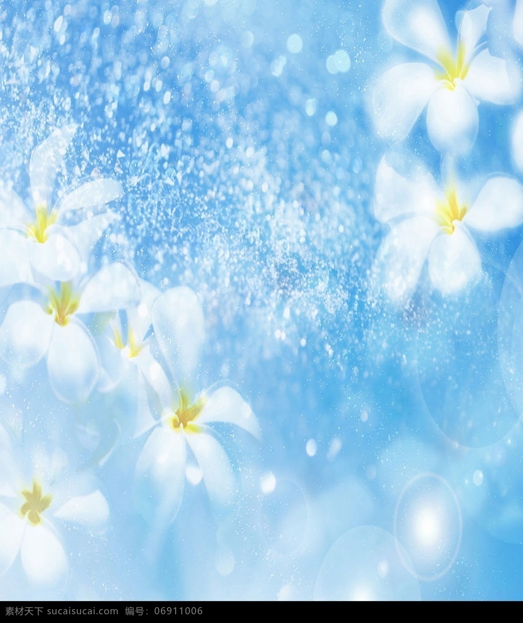 满园春色 玻璃移门图案 幻境 白色花朵 环境设计 其他设计 设计图库