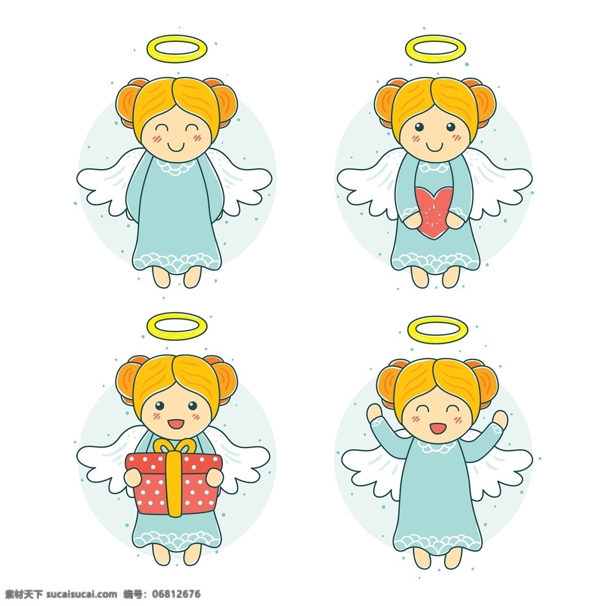可爱 表情 卡通 天使 免 抠 透明 图 天使装饰图 天使元素 天使设计图 天使海报图 天使广告图片