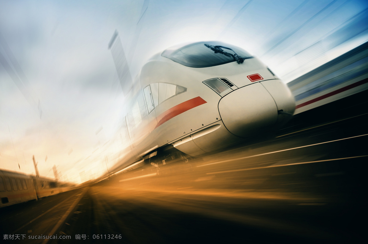 高铁 动车 火车 子弹头 和谐号 复兴号 新干线 高速铁路 现代科技 交通工具