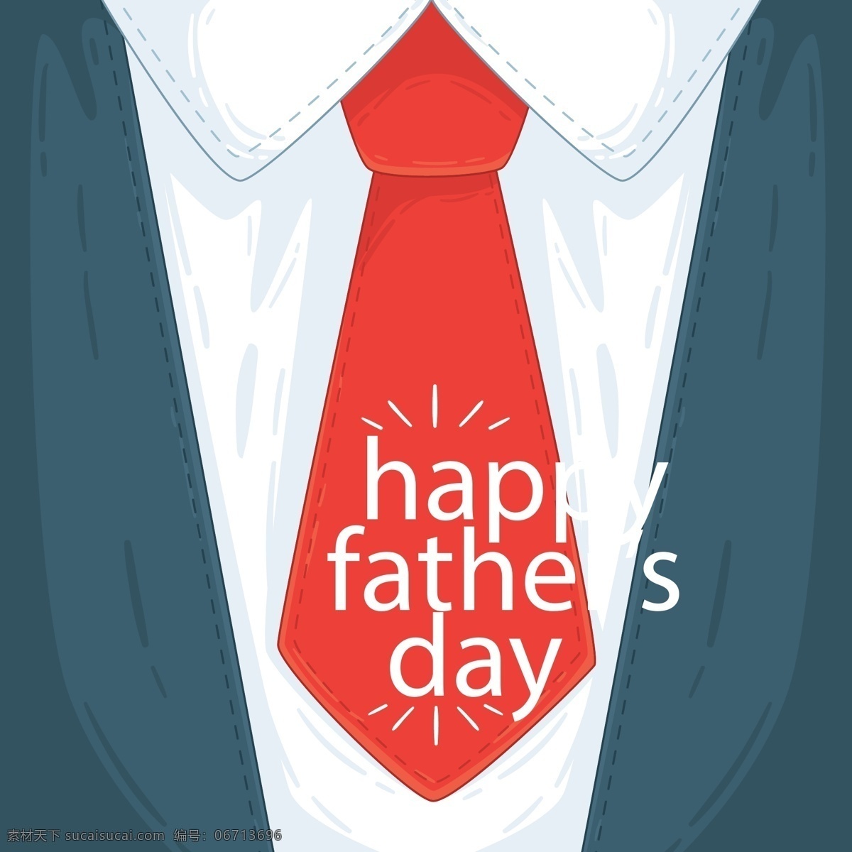 红色 领带 父亲节 元素 父亲节素材 父亲节快乐 父亲节元素