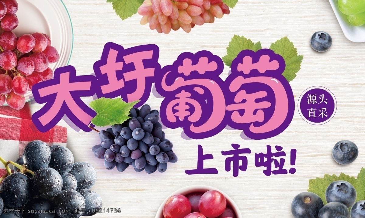 葡萄图片 大圩 葡萄 上市 新鲜 水果 果蔬 红提 青提 夏黑 分层