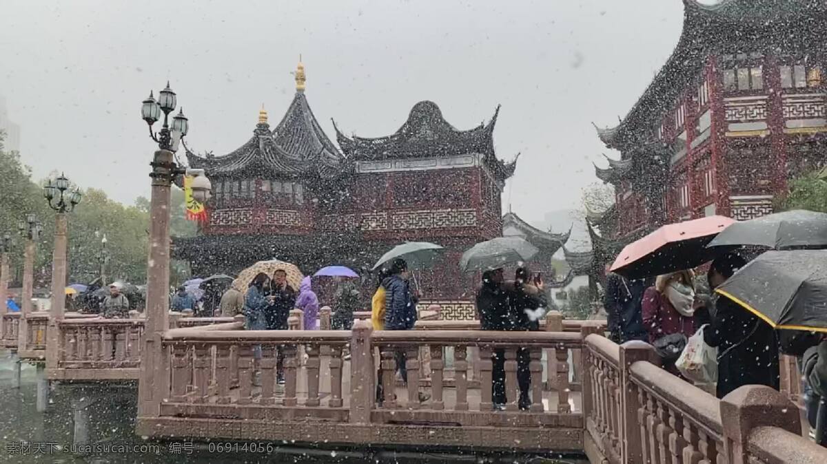 上海 豫园 2018 雪景 上海下雪 2018雪景 漫天大雪 豫园雪景 豫园下雪啦