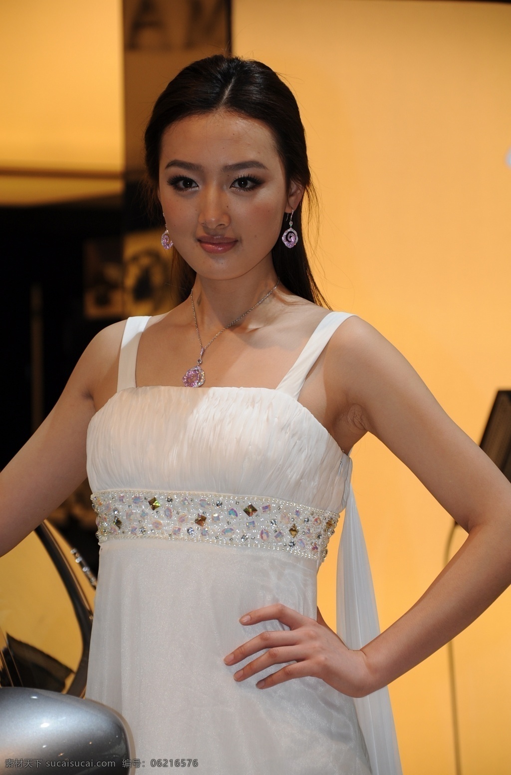2010 年 北京 车展 玛莎拉蒂车模 兰岚 中国超级名模 职业人物 人物图库