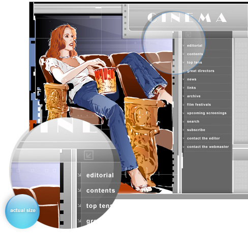 欧美 电影院 网站 模板 电影 网页模板 网页素材 网页代码