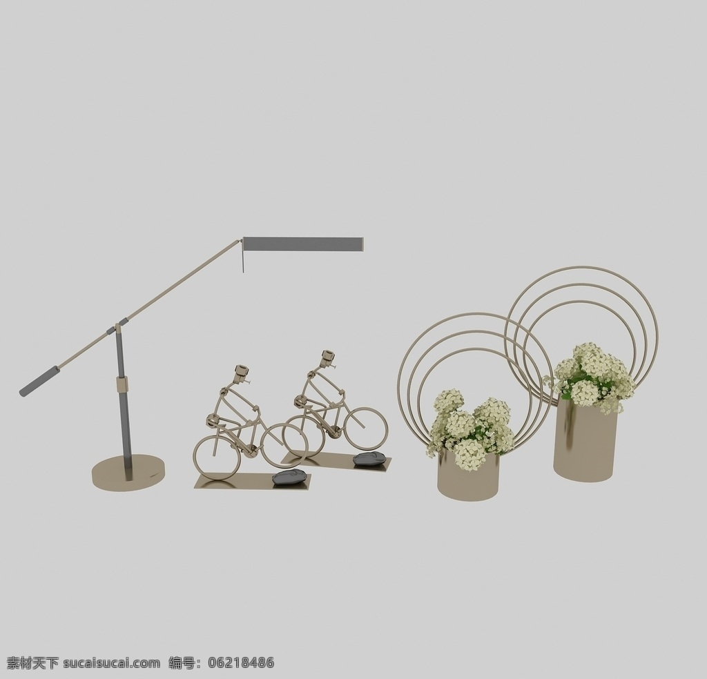 花瓶 台灯 自行车 工艺 3d 模型 自行车工艺 3d模型 花瓶3d模型 台灯3d模型 3d作品 3d设计 max