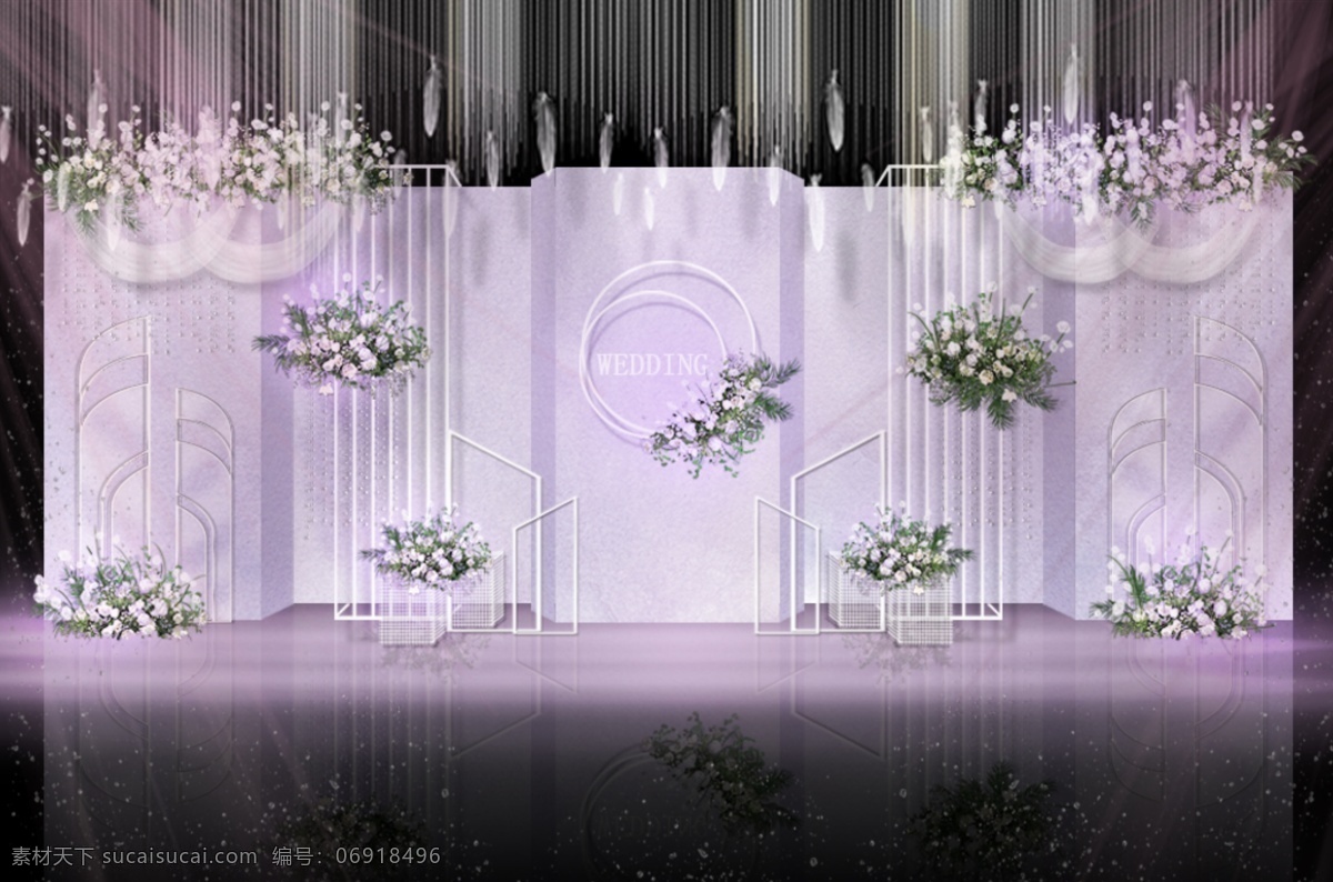 紫色 小 清新 简约 主题 婚礼 紫色婚礼 温馨 大气 仪式 区 主题紫色简约 时尚