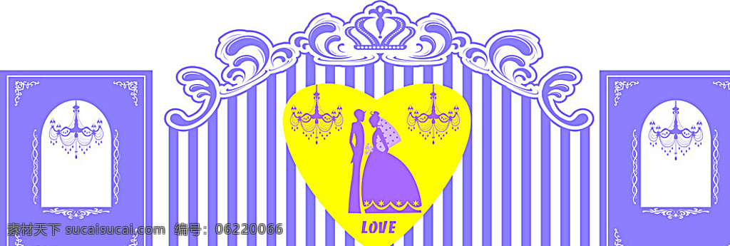 浪漫紫色 紫色 温馨 浪漫 婚庆 背景 文化艺术 传统文化 白色