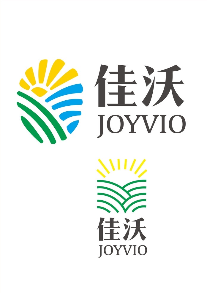麦田标志农业 农业标志 良田 佳沃 标志 品牌 标志图标 企业 logo