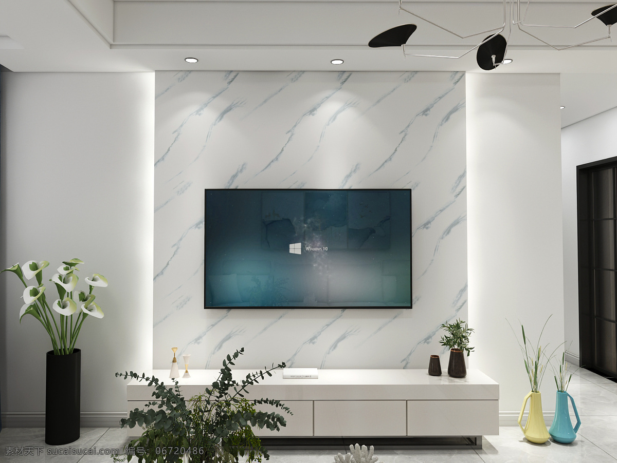 电视墙图片 石材 灯光 电视背景墙 电视 客厅 装修效果图 3d设计 3d作品