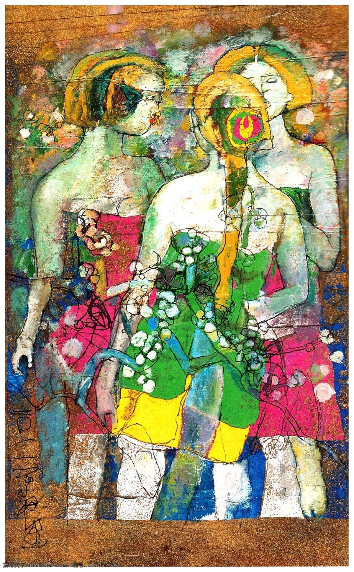 城市 服装设计 挂画 绘画书法 墙壁挂画 人物装饰画 色彩 人物 装饰画 设计素材 模板下载 人油画人物 油画姑娘 油画女孩 彩色服装 图案设计 装饰设计 色彩拼接 设计色彩 设计图案 无框画 油画集 文化艺术 装饰素材