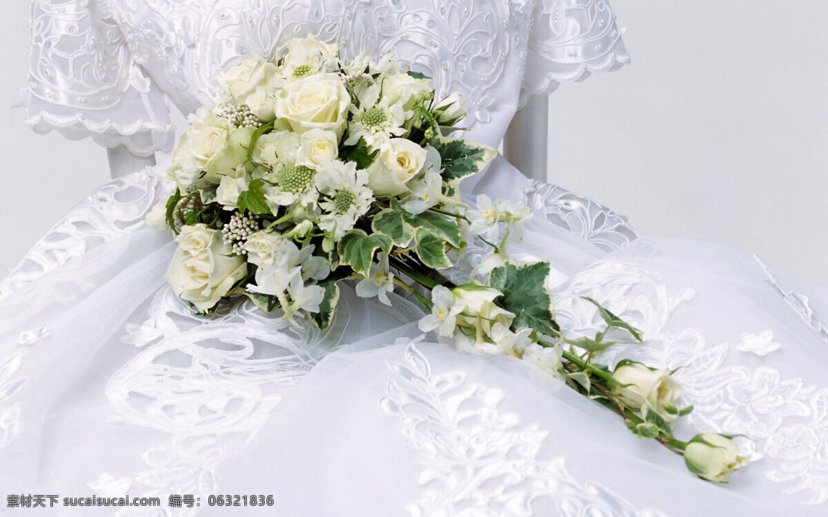 捧花免费下载 白玫瑰 婚纱礼服 蕾丝 捧花 摄影图 榭寄生 图片库