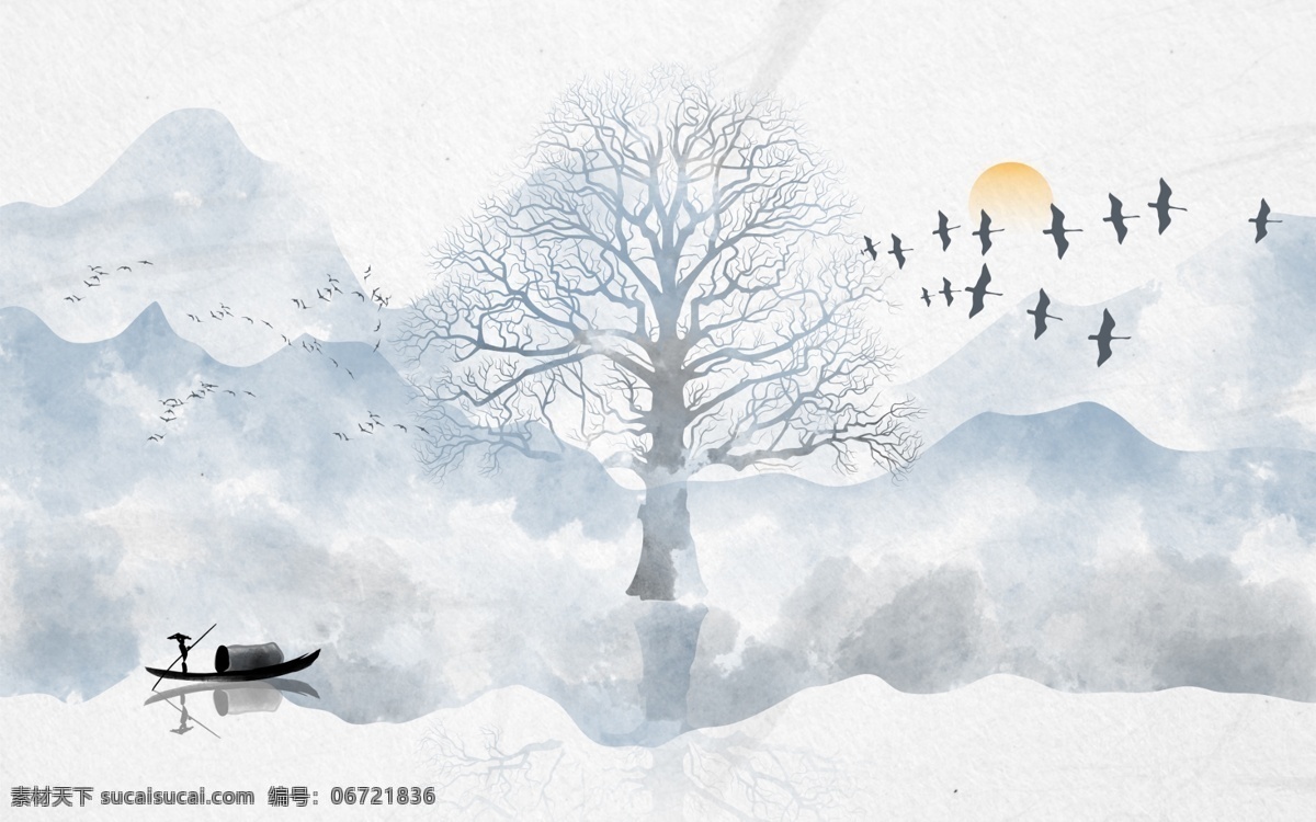 中式 淡雅 清新 玄关 屏风 电视 背景 墙 电视背景墙 底纹 壁画
