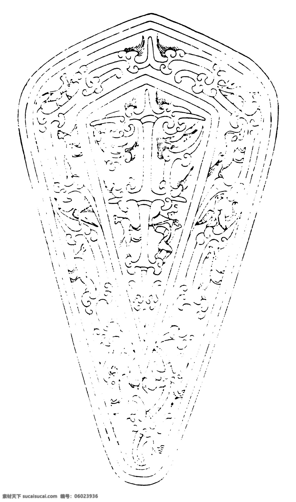 器物图案 秦汉时期图案 中国传统图案 图案088 图案 设计素材 装饰图案 书画美术 白色