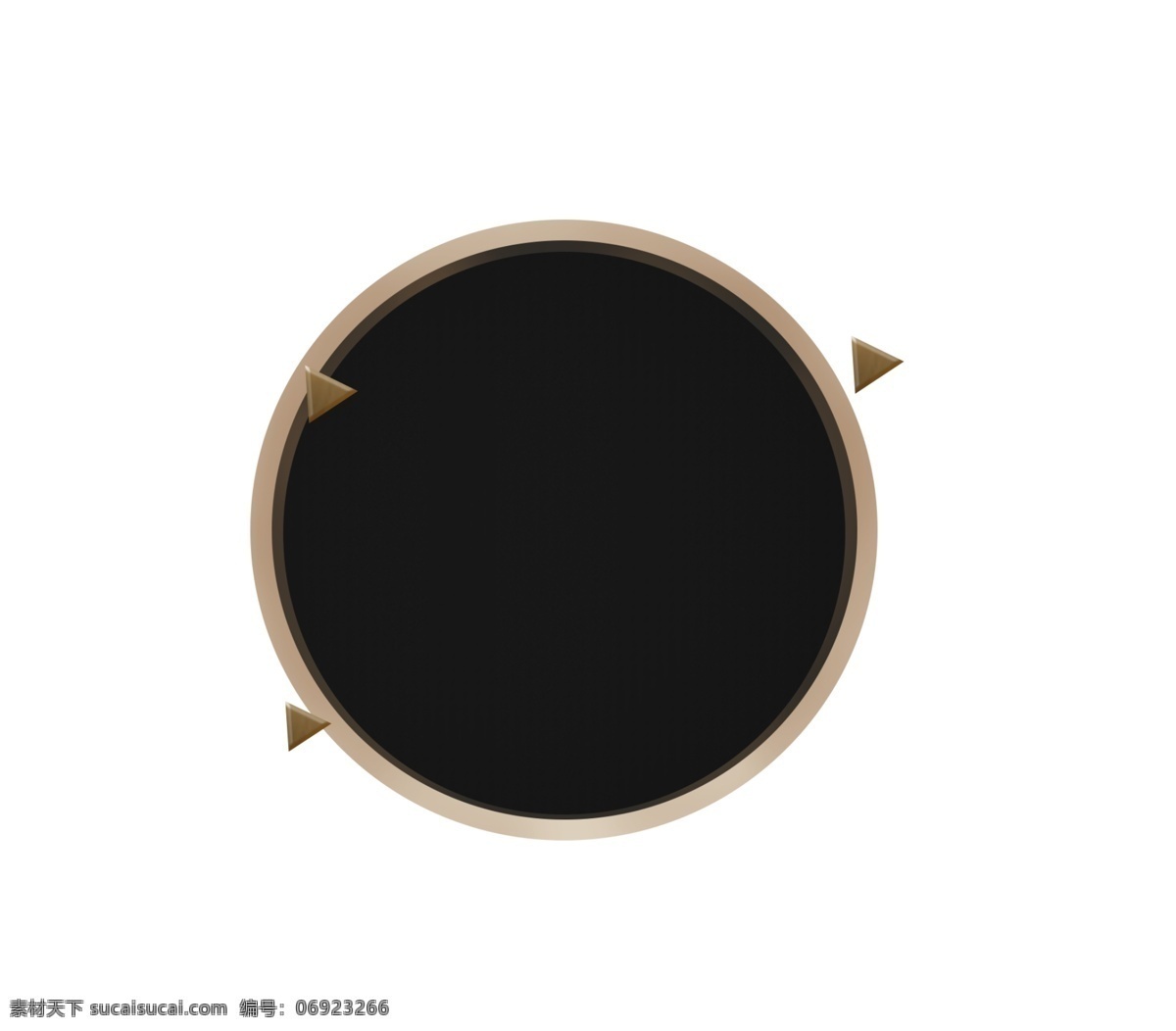 黑色 圆 金色 圆环 大圆