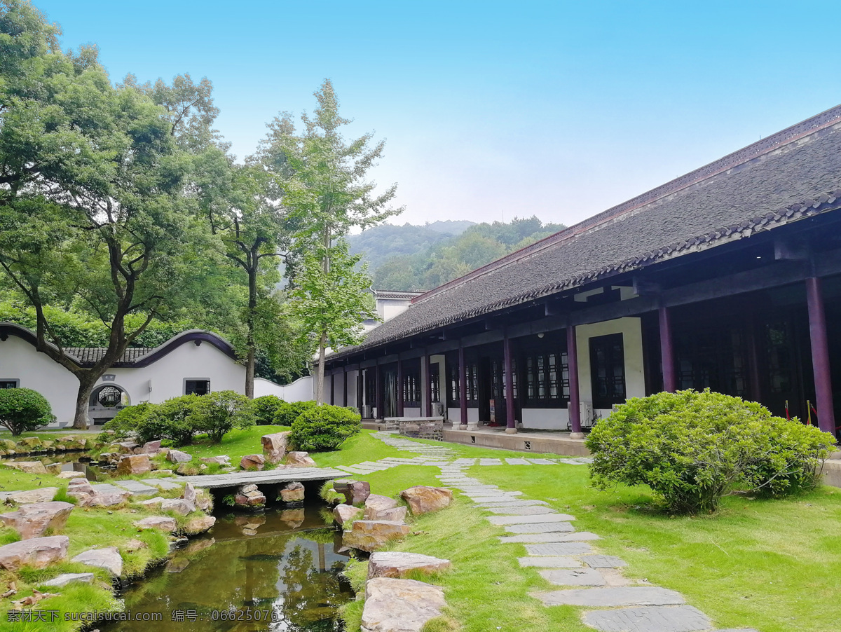 岳麓书院 湖南 长沙 岳麓山 湖南大学 庭院 古建筑 溪水 旅游摄影 国内旅游