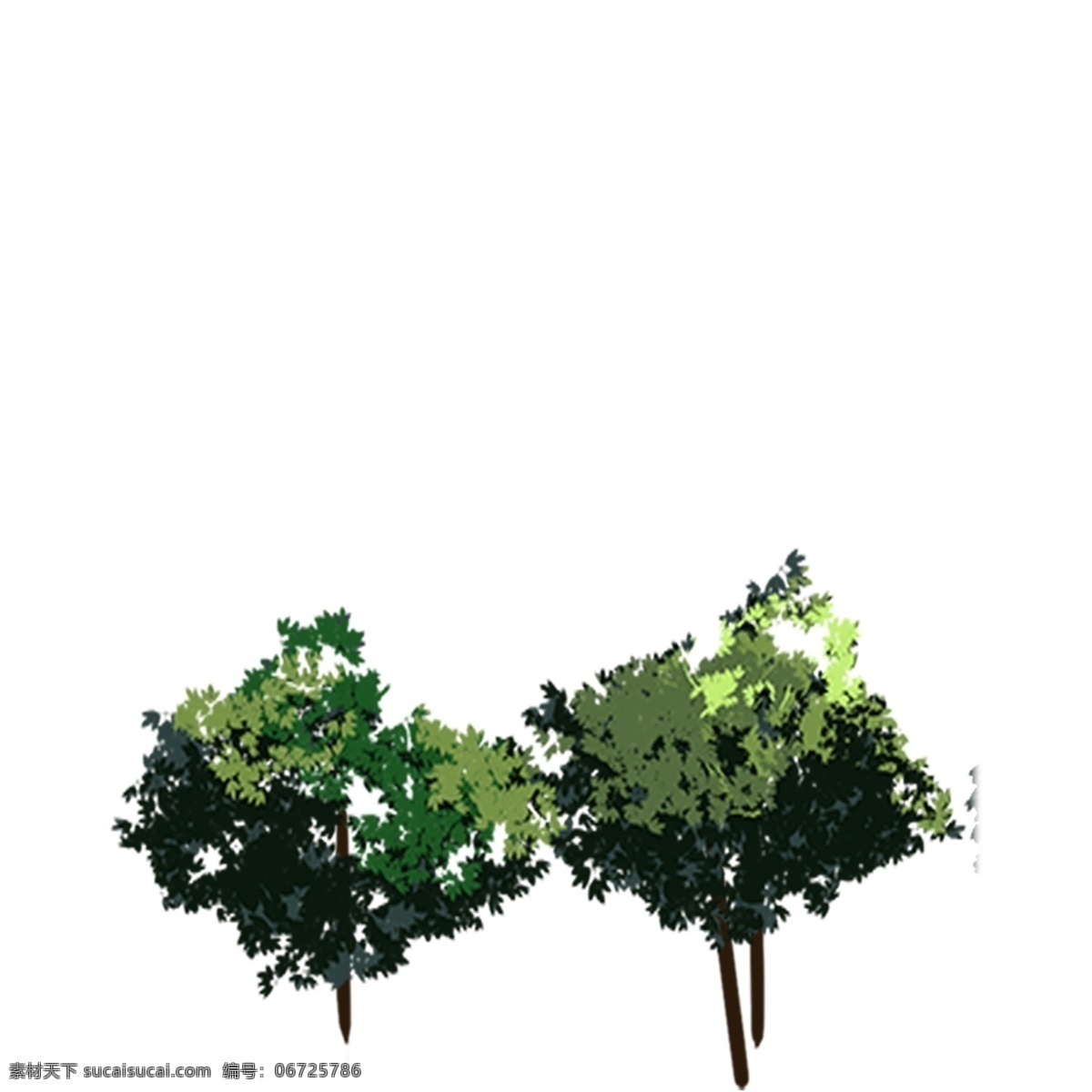 两 颗 树木 免 扣 图 两颗 树木免扣图 卡通植物树木 小树免扣图 卡通小树木 茂密