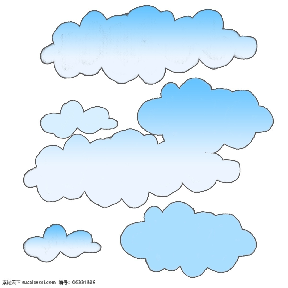 卡通 装饰 漂浮 云朵 渐变云朵 白云 漂浮云朵 装饰云朵 漂浮装饰 装饰图案 卡通云朵 云 卡通装饰