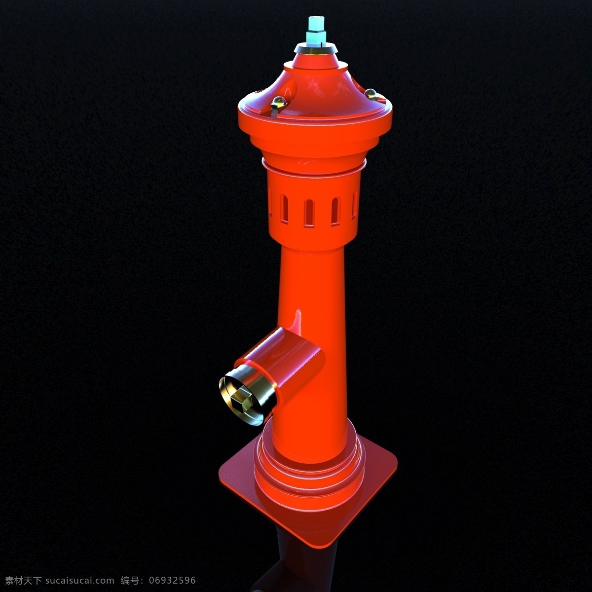壁式 消防栓 工具 管道 杂 3d模型素材 其他3d模型