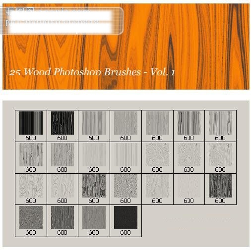 款 木纹 材质 纹理 ps 笔刷 psd源文件 笔刷下载 木头 其他ps笔刷 photoshop