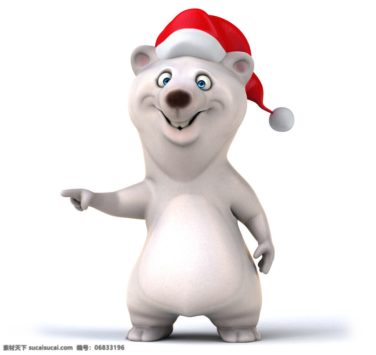 3d 动物图片 3d设计 圣诞节 圣诞帽 3d动物 卡通动物表情 地鼠 3d模型素材 其他3d模型