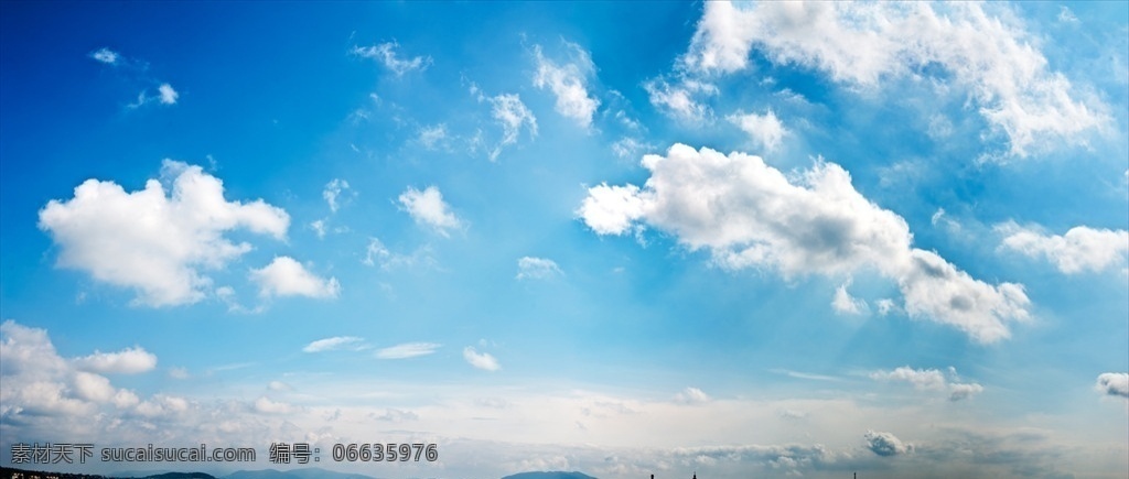 巨幅蓝天白云 超清蓝天 高清白云 天空素材 云彩 白云 棉花云