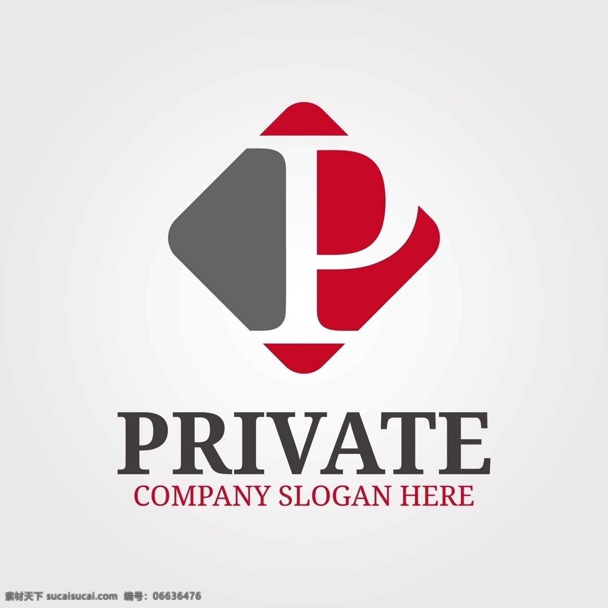 镂空 字母 p 菱形 背景 logo 模板 扁平化 logo模板 私有