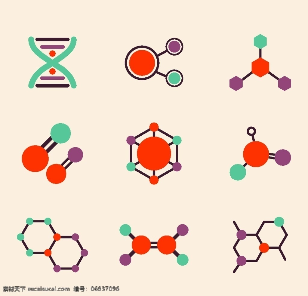 分子背景 抽象背景图片 化学背景 矢量背景图片 矢量图素材 ai素材