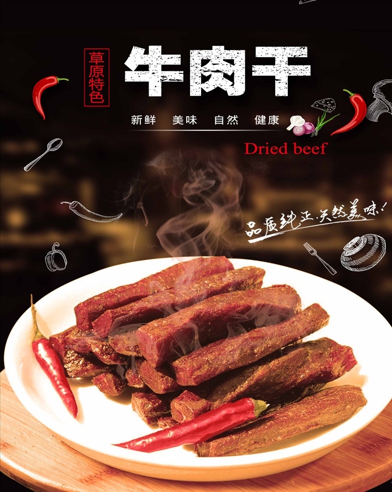 主厨推荐 草原 草原牛肉干 易拉宝 展架 海报 特惠 打折 美食文化 美食素材 美食图片 美食宣传 美食餐饮 新品上市 美食灯箱 美食主题 美食聚餐 美食酒店 美食传单 美食设计 美食彩页 美食快餐 美食创意 美食展板 美食外卖 灯箱 菜单 美味 餐饮 新品菜式 餐牌 分层