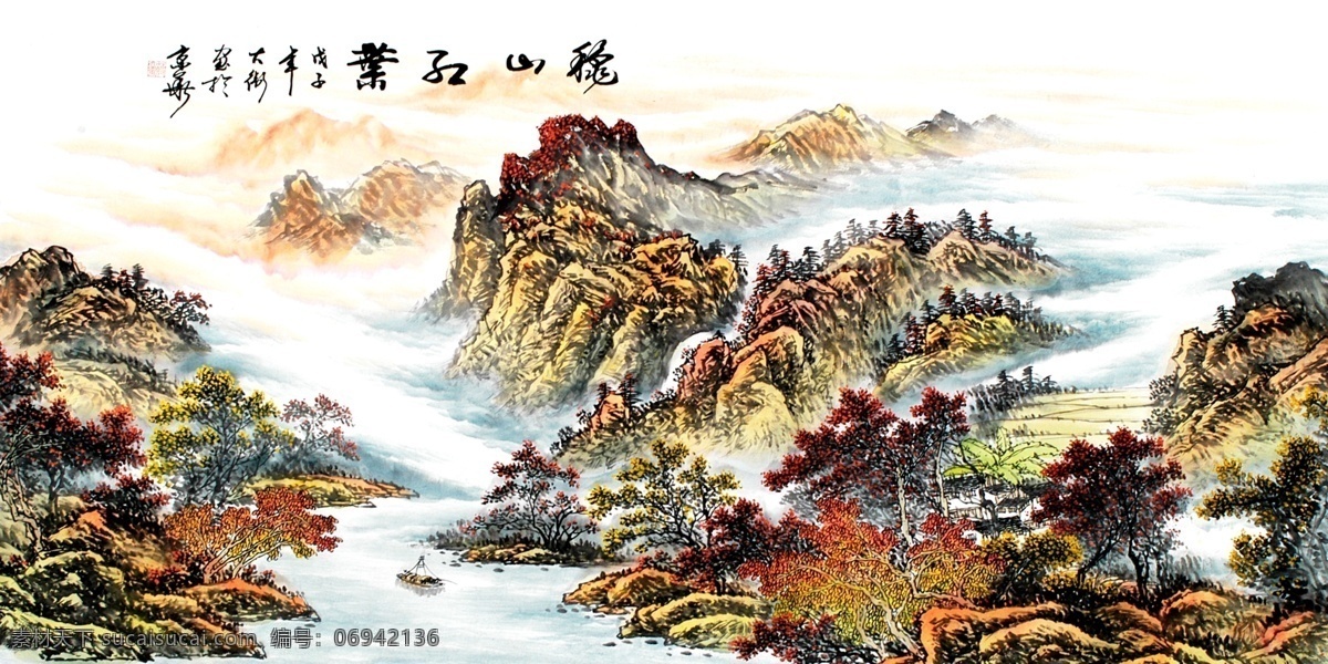 国画 山水 国画风景 国画山水 山水画 山水图 国画山水模板 国画山水展板 国画山水大图 国画山水高清 家居装饰素材 山水风景画