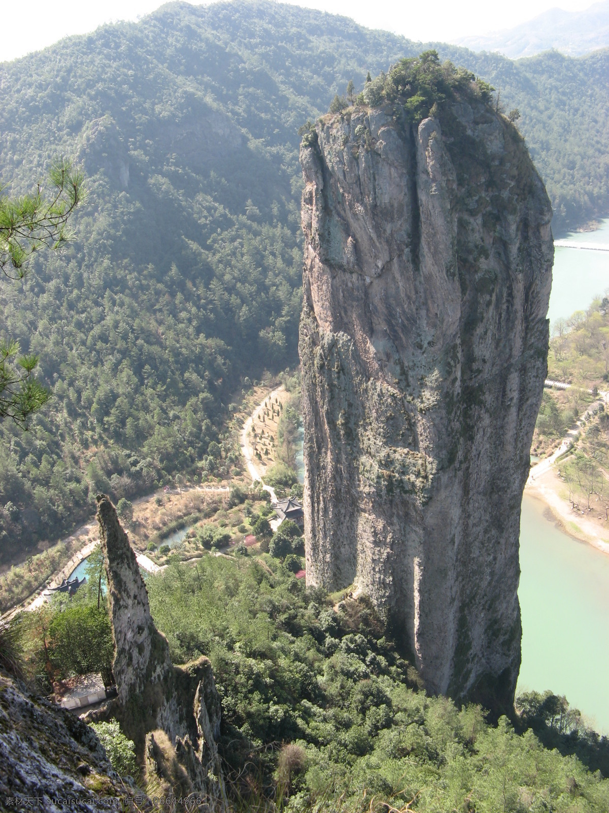 鼎湖峰 仙都 鼎湖峰俯瞰图 峰顶 国内旅游 旅游摄影