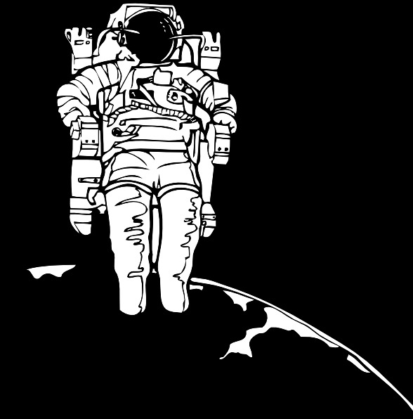 太空 行走 剪辑 艺术 空间 矢量图 其他矢量图