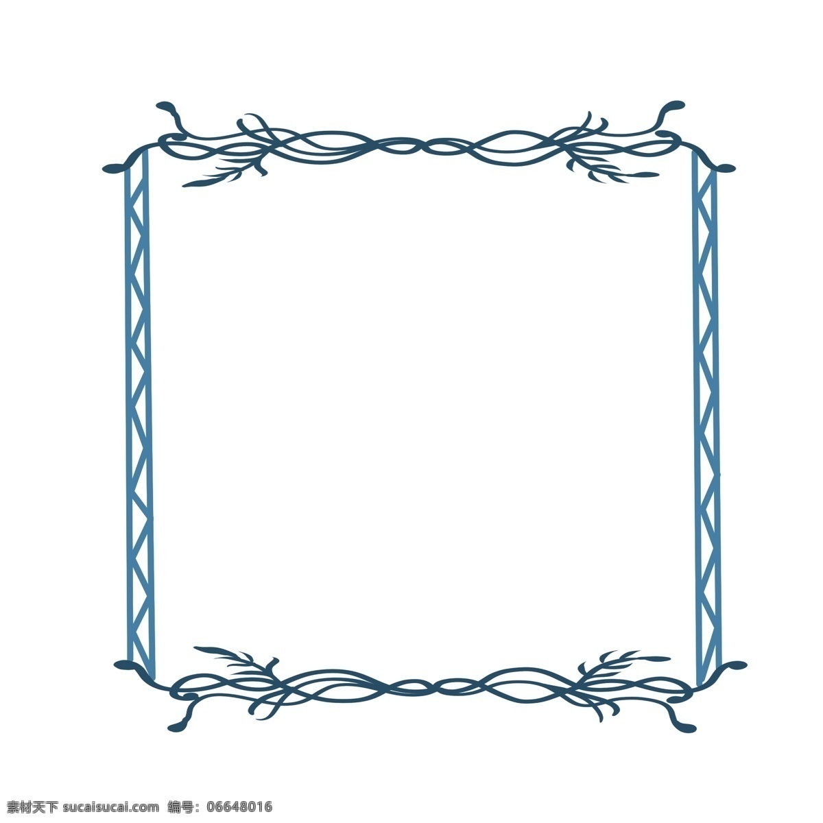 立体 边框 装饰 插画 立体边框 蓝色的边框 漂亮的边框 欧式边框 底纹边框 精美边框 卡通边框