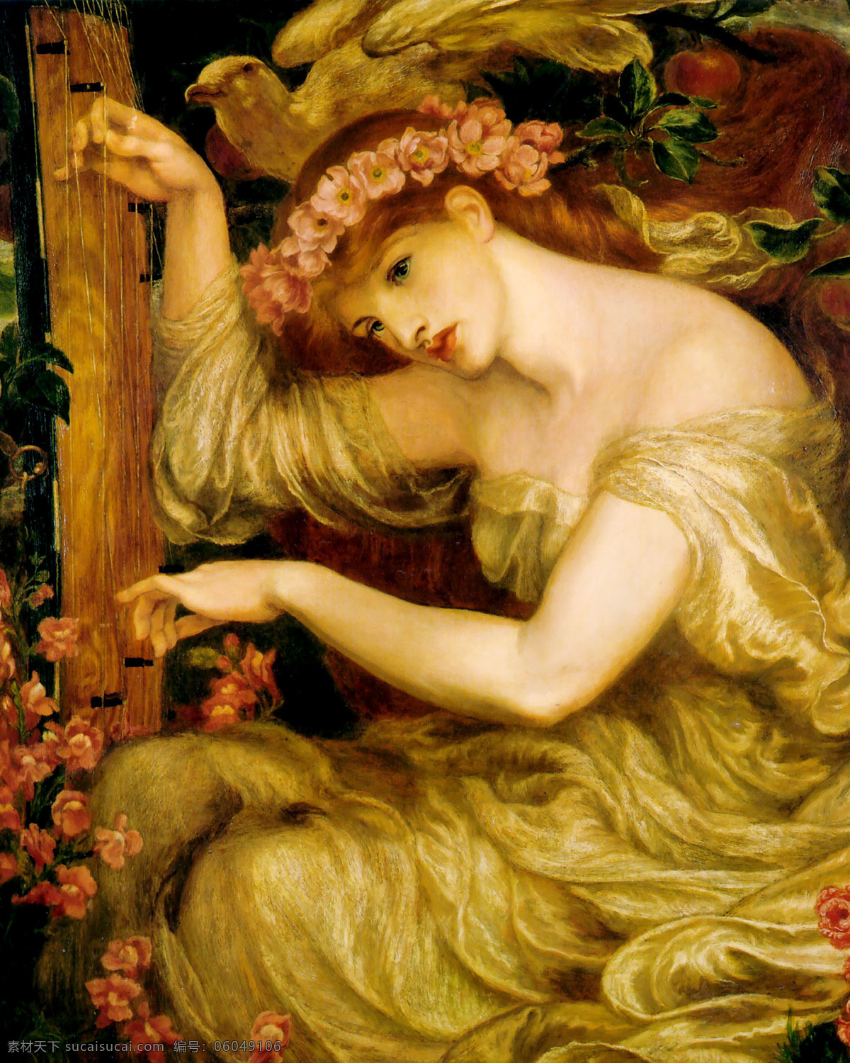 欧洲名画 美术 油画 欧洲油画 女人 女子 姑娘 美人 花卉 油画艺术 油画作品55 绘画书法 文化艺术