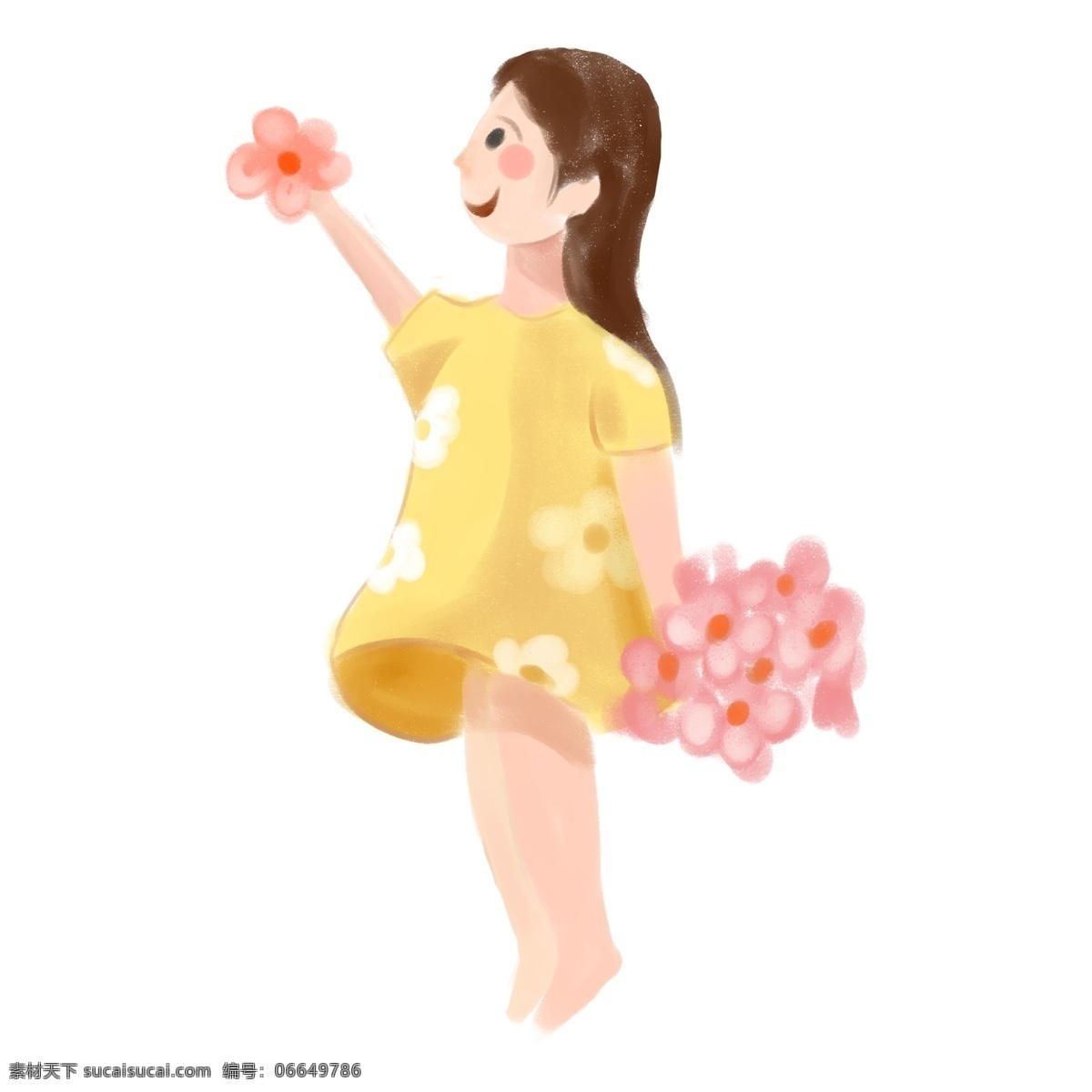 唯美 手绘 女孩 元素 手绘女孩 png元素 免抠元素 手绘素材 透明素材 生物静物