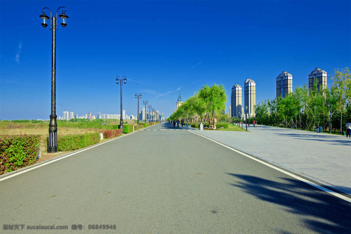 沿江 公园 步 行道 黑龙江 哈尔滨 江边 步行道 春天 城市景观 旅游摄影 国内旅游
