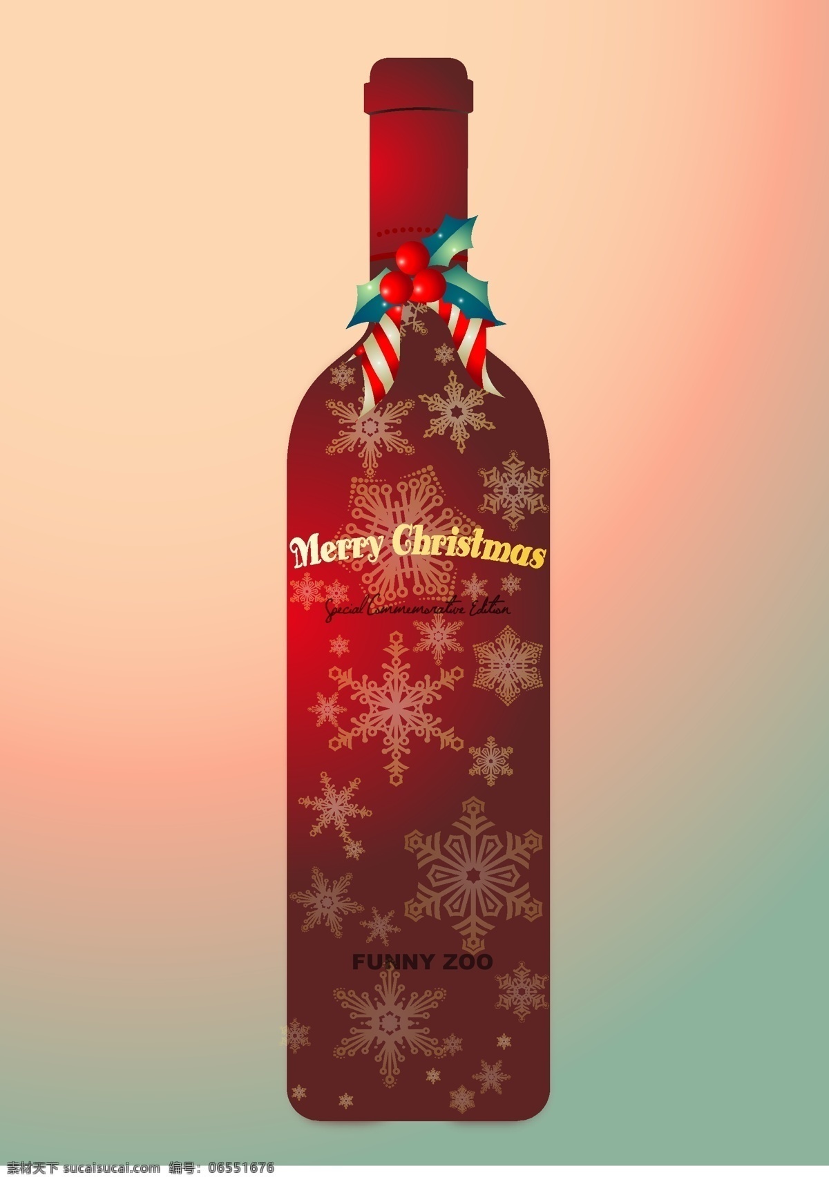 创意 酒瓶 包装设计 圣诞节 矢量 模板下载 创意酒瓶设计 psd源文件