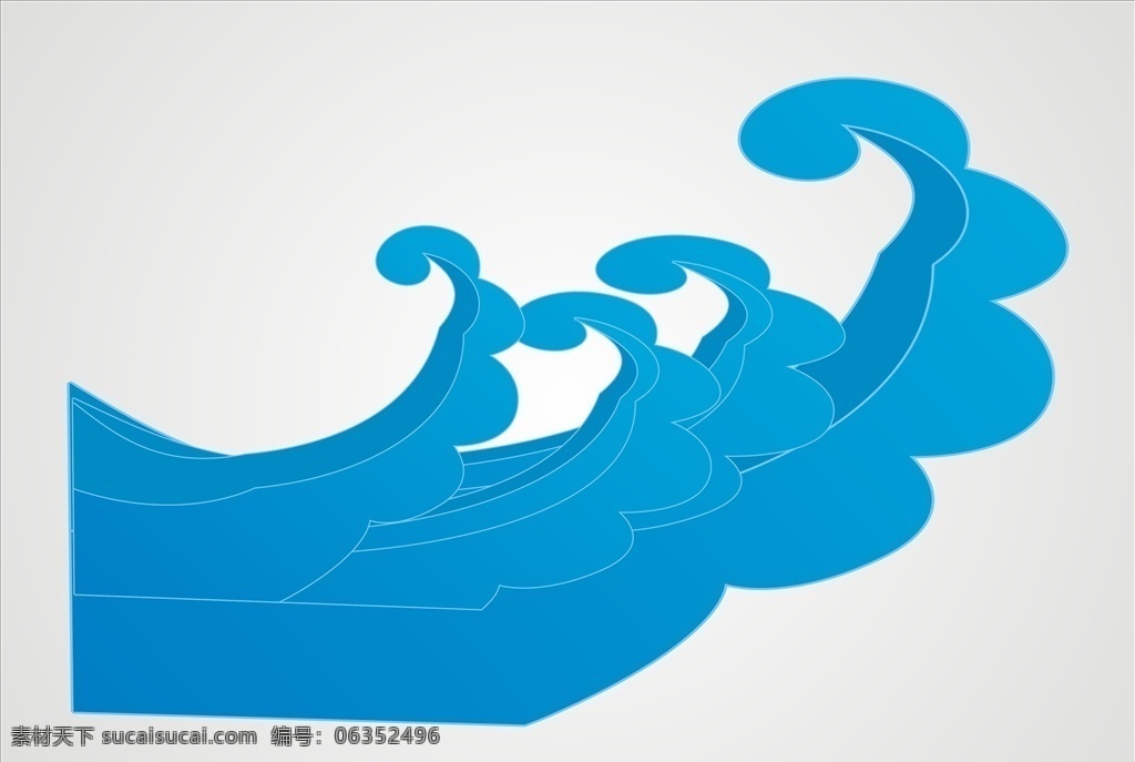 矢量海浪图片 海浪元素 波浪 海浪 海浪中国元素 中国元素 浪花 大海 海边 夏季元素 卡通设计